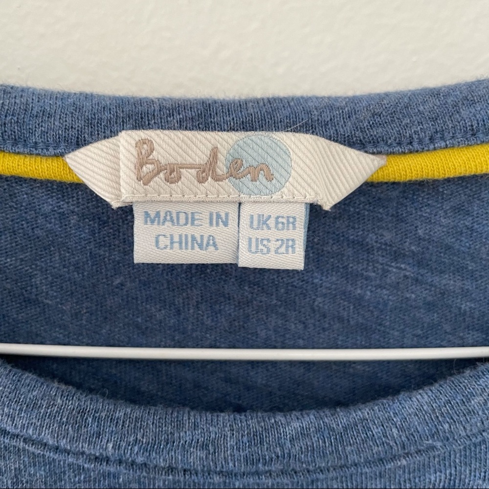⭐️LAST CHANCE⭐️ BODEN Slub Knit T-shirt Dress Blue/Navy - Picture 6 of 7